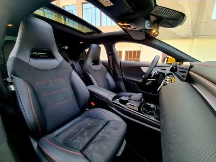 Mercedes Benz CLA45  2023 YELLOW RENTAL IN DUBAI - undefined